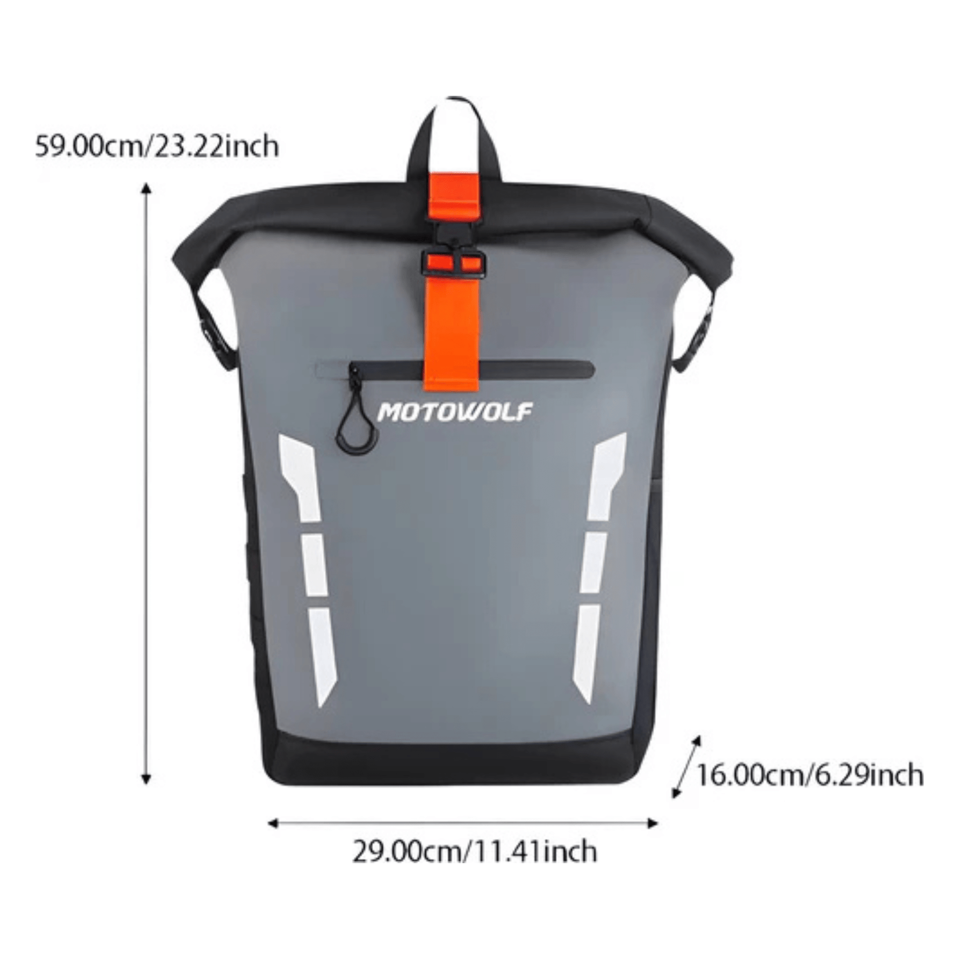 CarryQuest® - Multifunctionele Waterdichte Motorfiets Rugzak - 20L Capaciteit - Moto Tas - Zwart