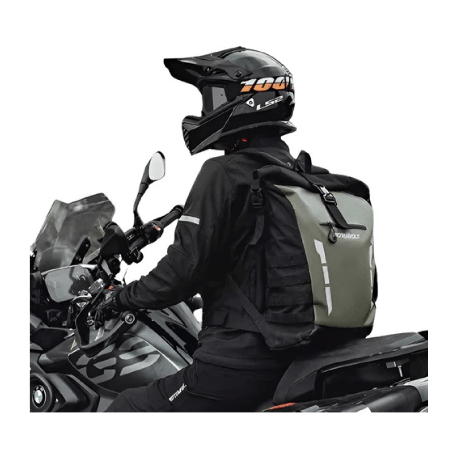 CarryQuest® - Multifunctionele Waterdichte Motorfiets Rugzak - 20L Capaciteit - Moto Tas - Zwart