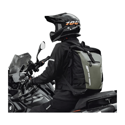 CarryQuest® - Multifunctionele Waterdichte Motorfiets Rugzak - 20L Capaciteit - Moto Tas - Zwart