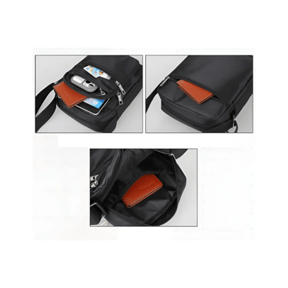 CarryQuest® - Nylon Schoudertas Messenger Bag - Rits Handtas - Mannen - Groen