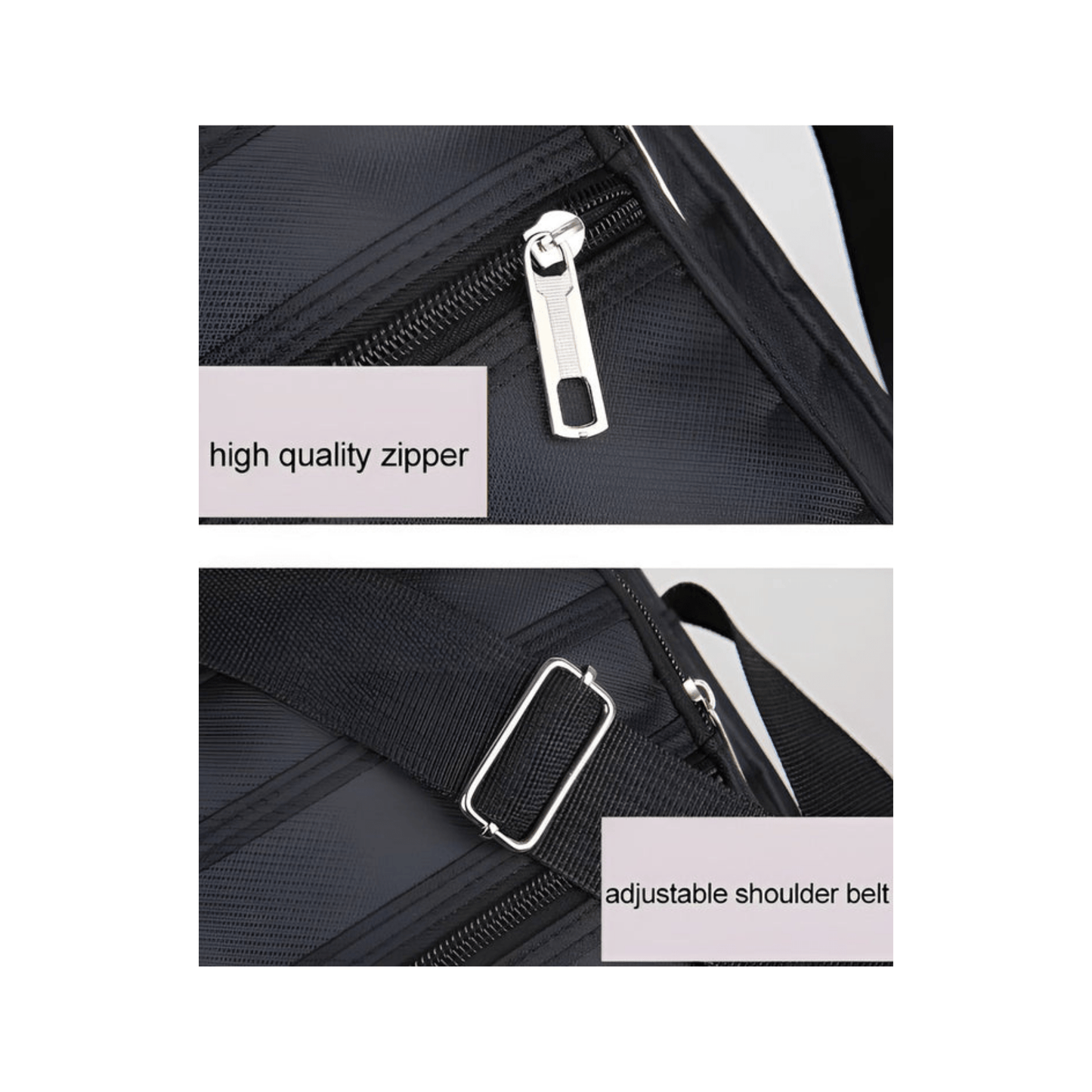 CarryQuest® - Nylon Schoudertas Messenger Bag - Rits Handtas - Mannen - Groen