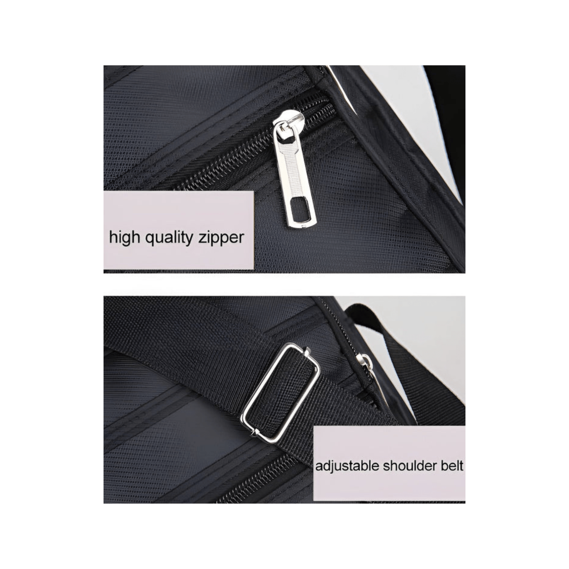 CarryQuest® - Nylon Schoudertas Messenger Bag - Rits Handtas - Mannen - Groen