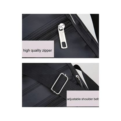 CarryQuest® - Nylon Schoudertas Messenger Bag - Rits Handtas - Mannen - Groen