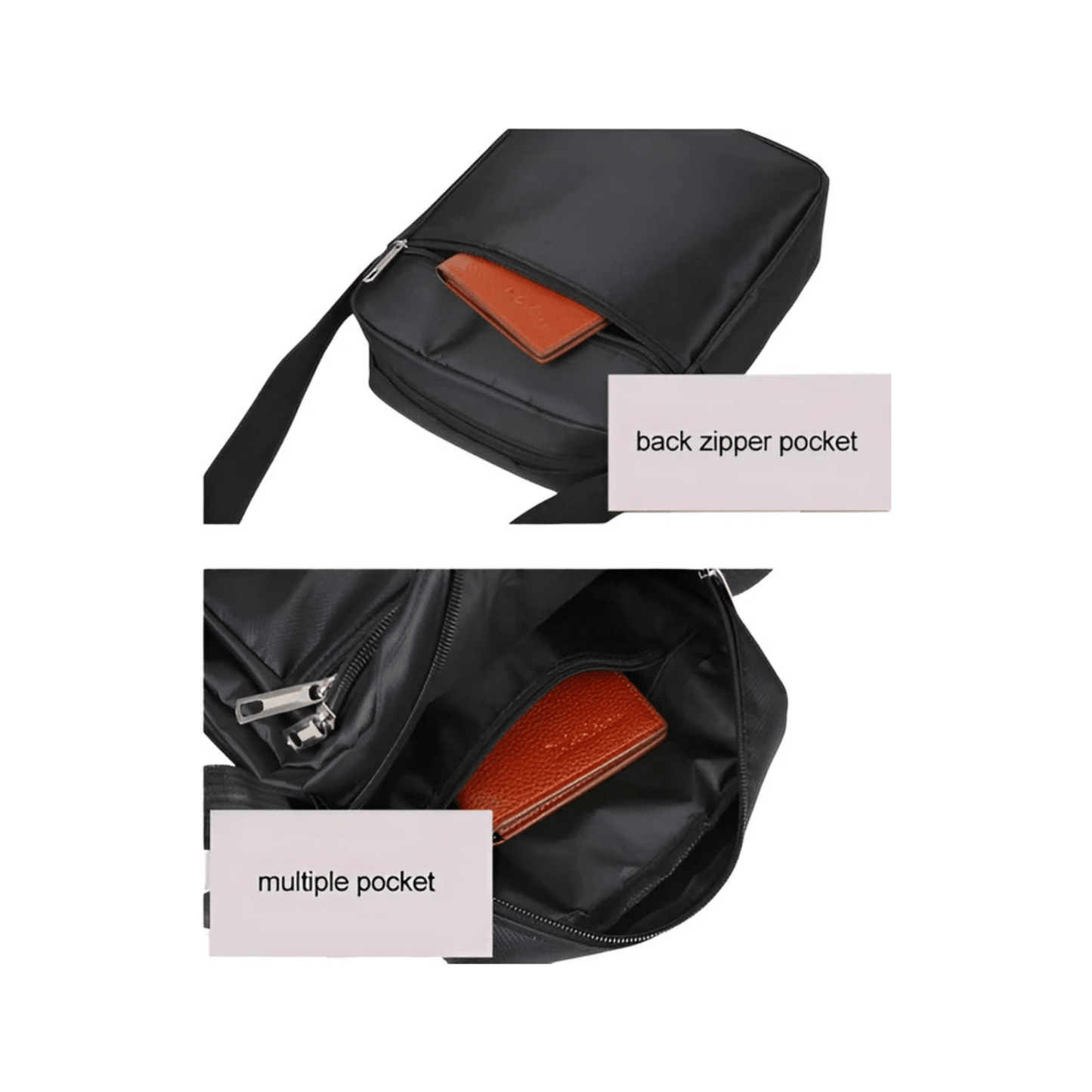 CarryQuest® - Nylon Schoudertas Messenger Bag - Rits Handtas - Mannen - Groen