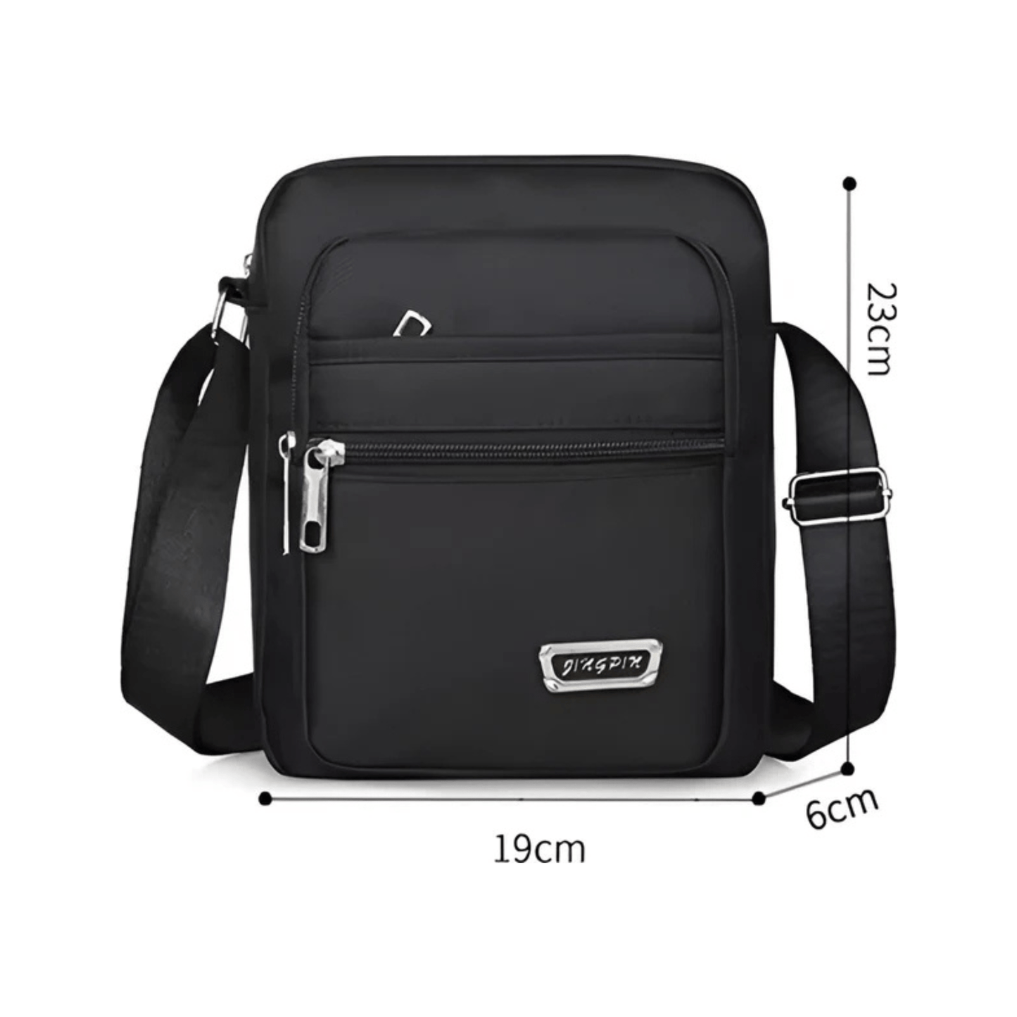 CarryQuest® - Nylon Schoudertas Messenger Bag - Rits Handtas - Mannen - Groen