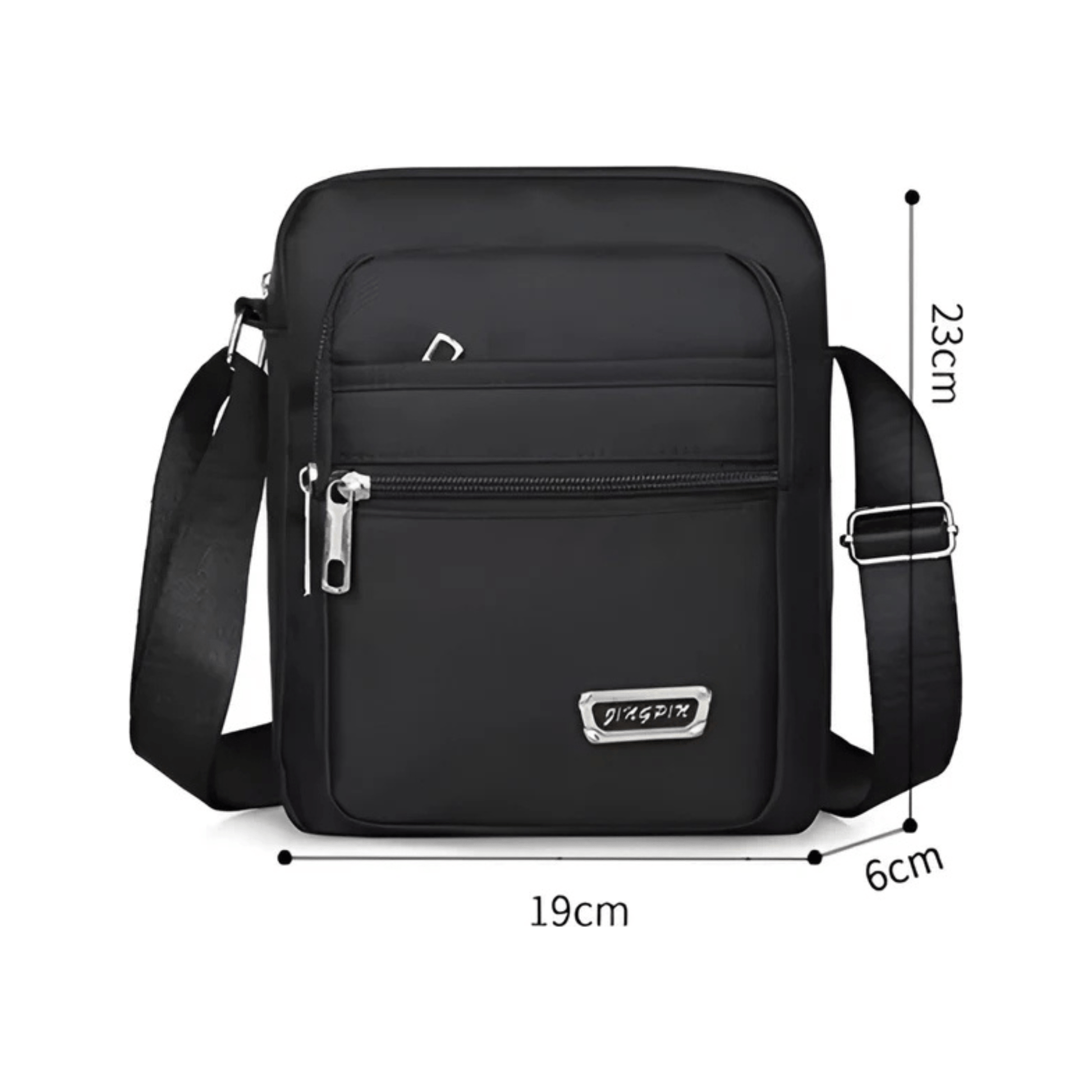 CarryQuest® - Nylon Schoudertas Messenger Bag - Rits Handtas - Mannen - Groen