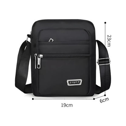 CarryQuest® - Nylon Schoudertas Messenger Bag - Rits Handtas - Mannen - Groen