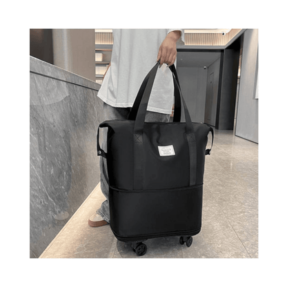 CarryQuest® - Opvouwbare Reistassen - Oxford - Waterbestendig - Duurzaam - Ritssluiting - Casual Stijl - Zwart