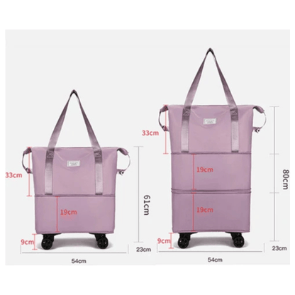 CarryQuest® - Opvouwbare Reistassen - Oxford - Waterbestendig - Duurzaam - Ritssluiting - Casual Stijl - Zwart