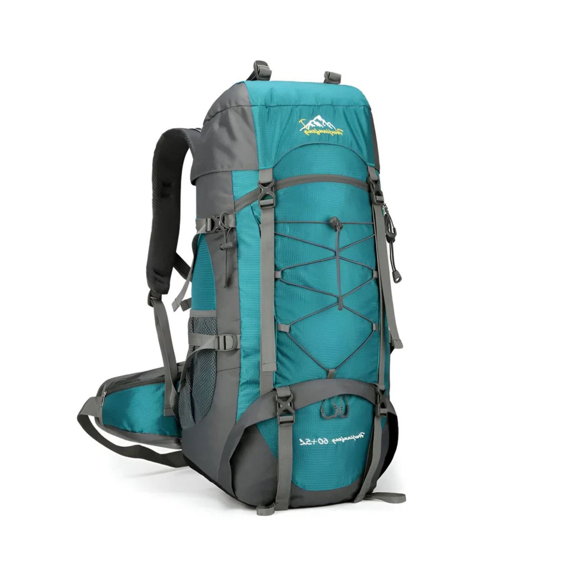 CarryQuest® - Outdoor Bergbeklimming Rugzak 65L - Afneembare Schouderriem + Schoenentas - Wandeltassen - Blauw