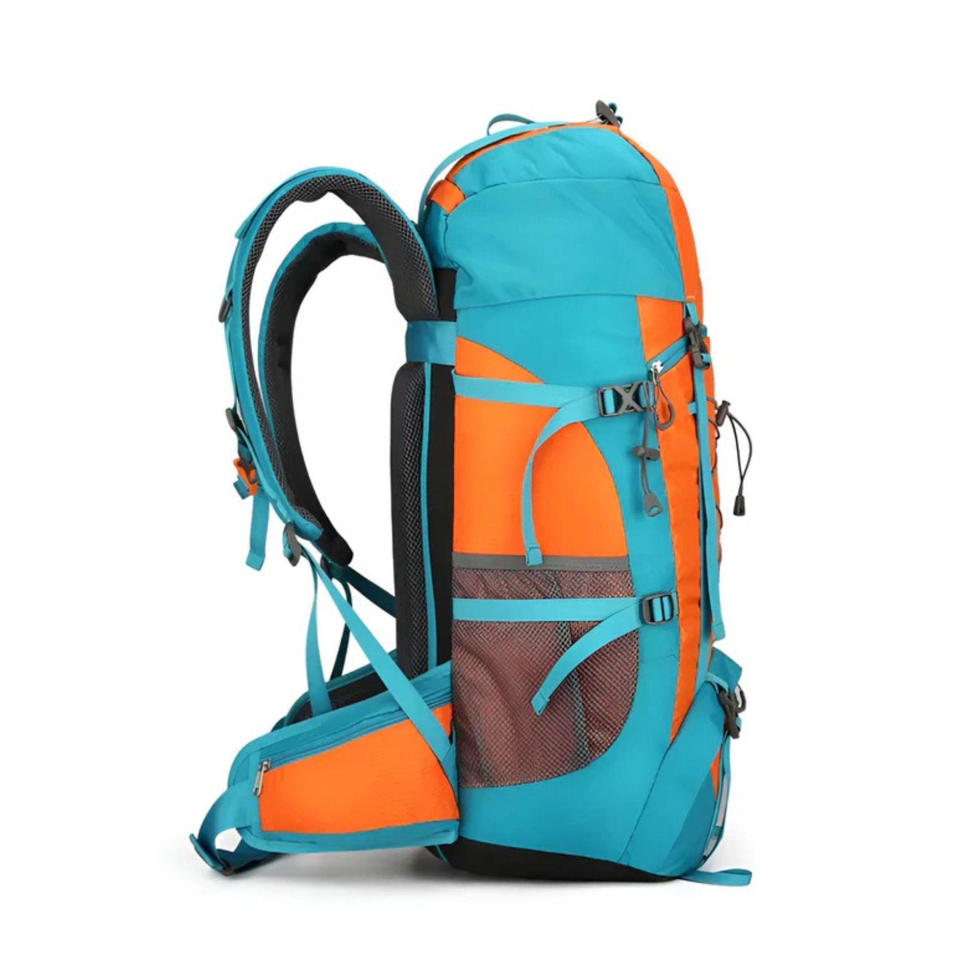 CarryQuest® - Outdoor Bergbeklimming Rugzak 65L - Afneembare Schouderriem + Schoenentas - Wandeltassen - Zwart