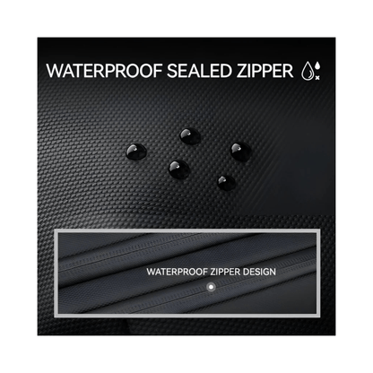 CarryQuest® - Oxford Reis Heren Laptop Rugzak - Waterdicht - Comfortabel & Stijlvol - Zwart