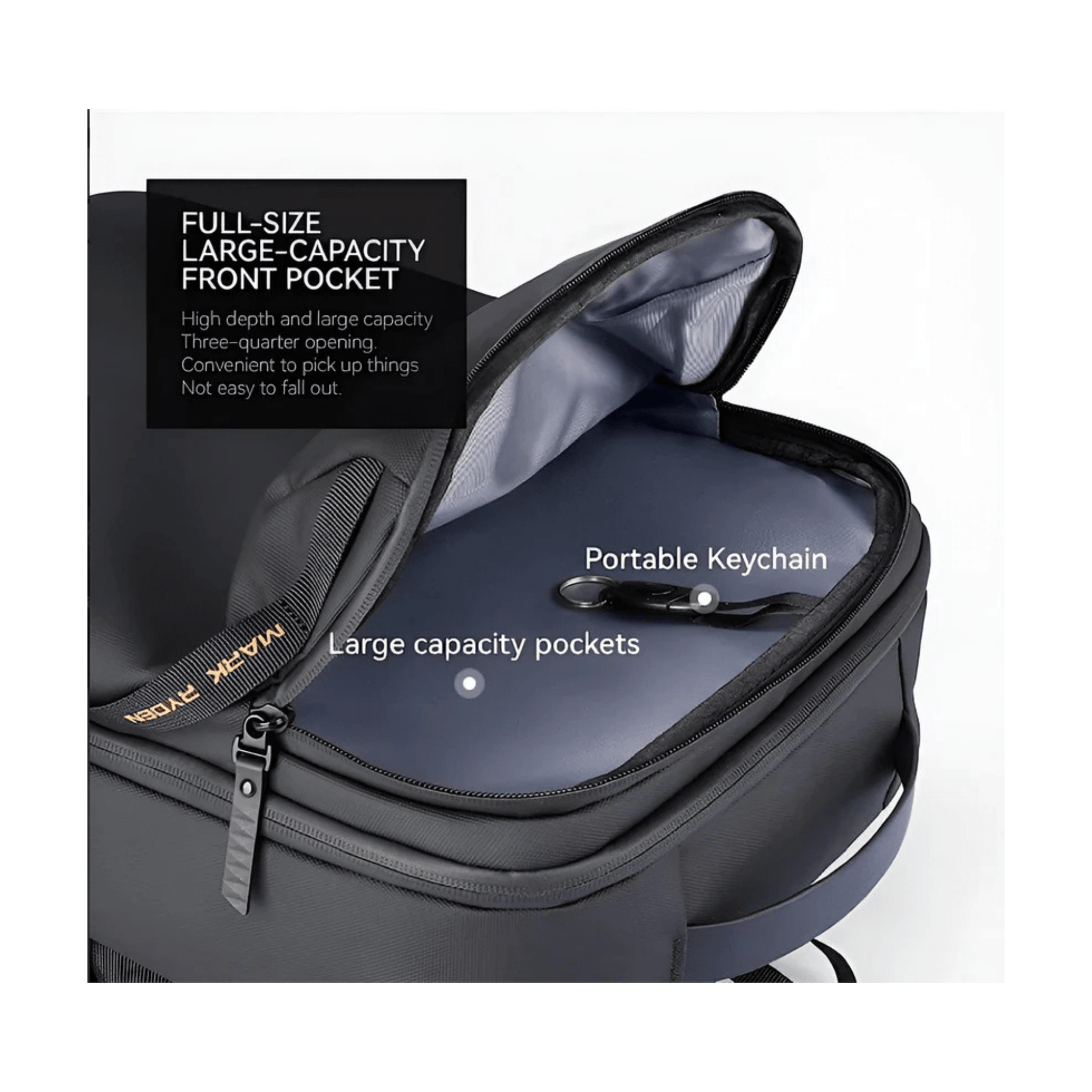 CarryQuest® - Oxford Reis Heren Laptop Rugzak - Waterdicht - Comfortabel & Stijlvol - Zwart