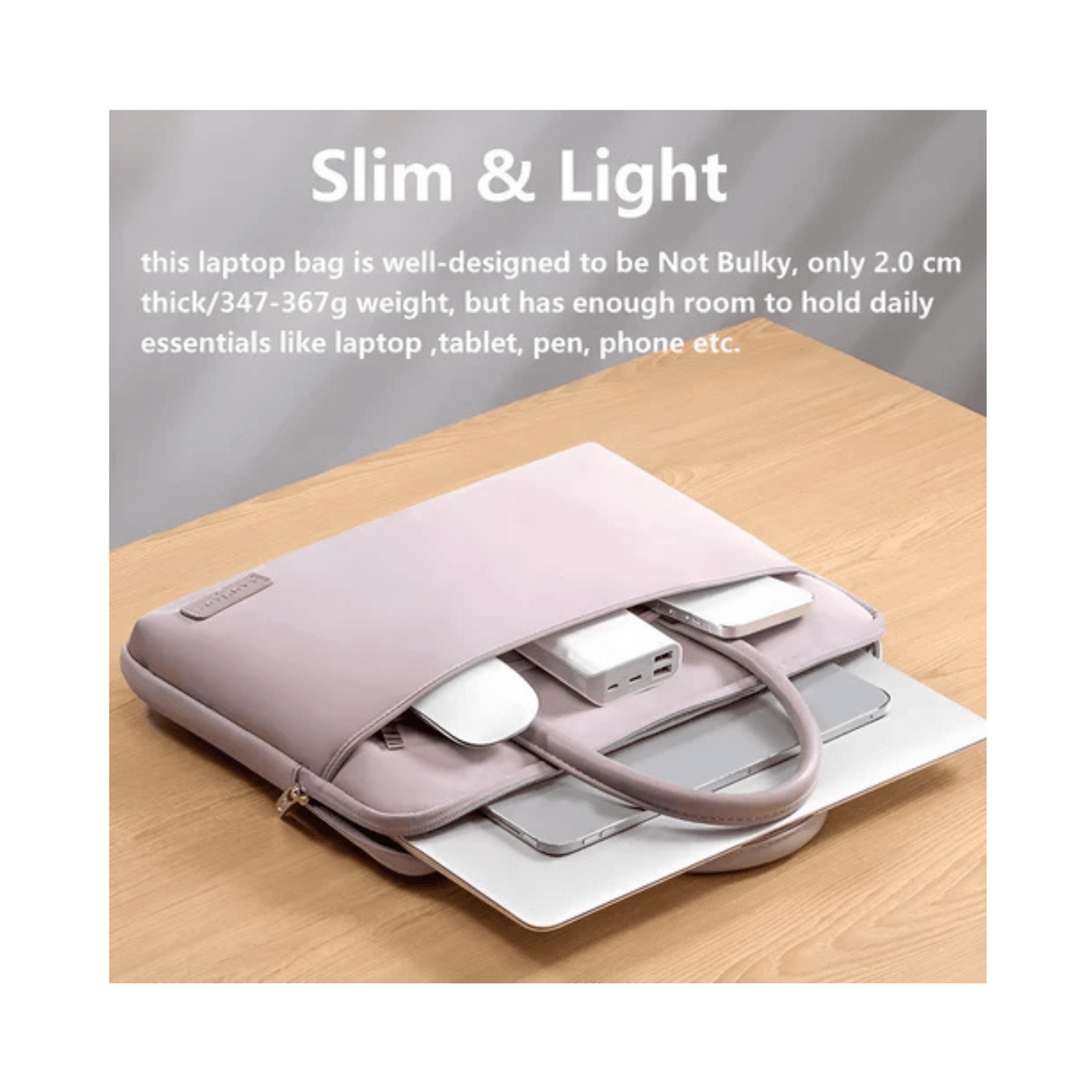 CarryQuest® - Polyester | Geschikt voor Macbook Pro & MACBOOK AIR - 15 inch - Paars