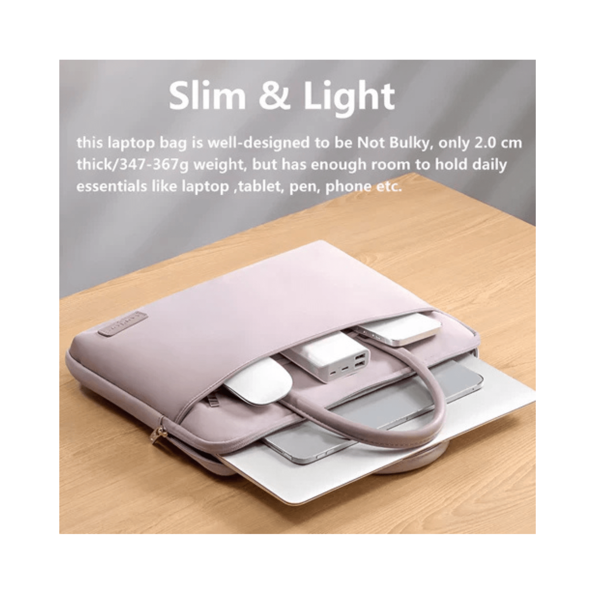 CarryQuest® - Polyester | Geschikt voor Macbook Pro & MACBOOK AIR - 15 inch - Paars