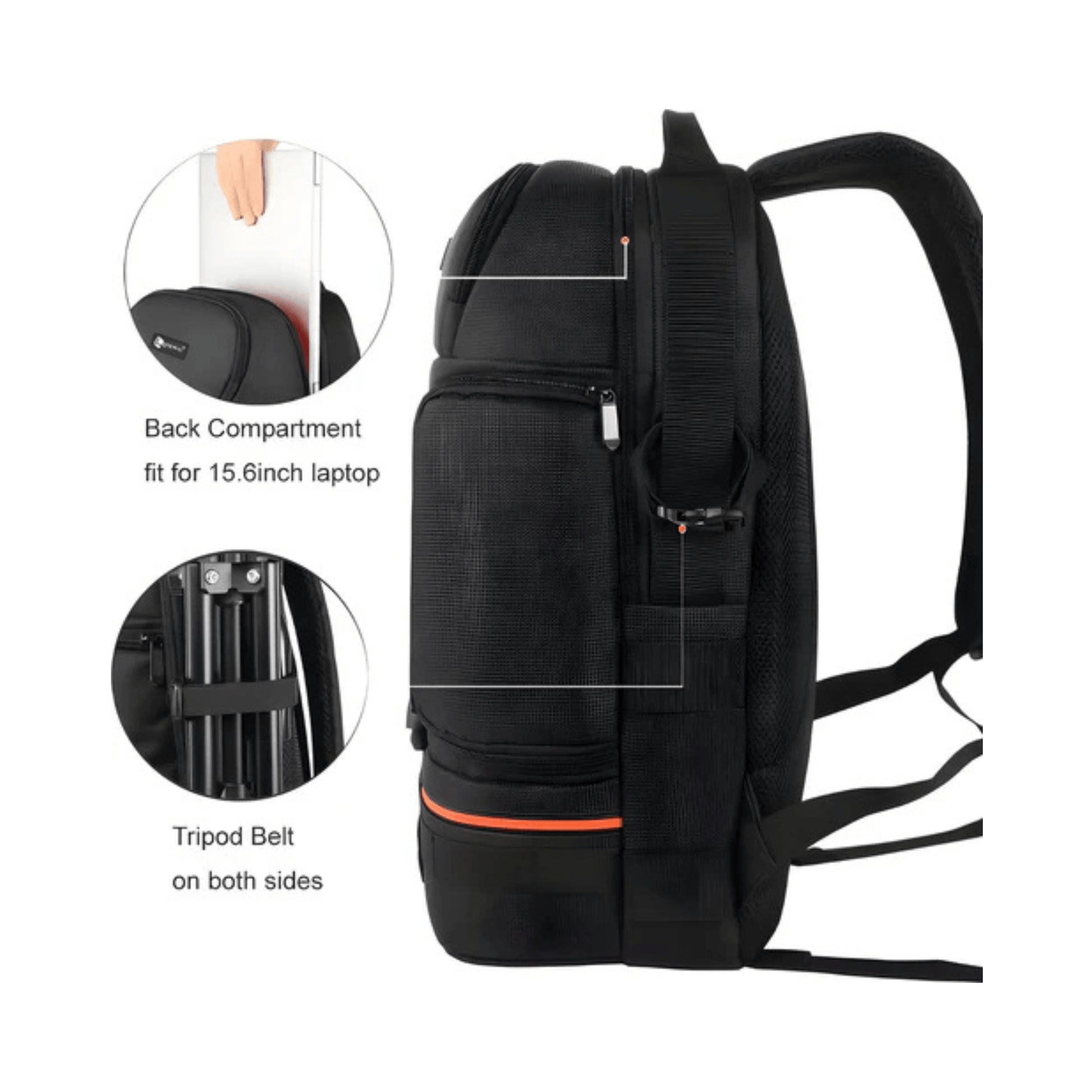 CarryQuest® Professionele Waterdichte Camera Schouders Rugzak - Rood