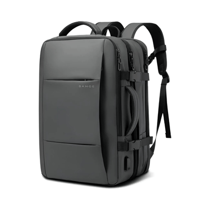 CarryQuest® - Reistrugzak Heren - 17.3" Laptop - Capaciteit 37L - Waterdicht - USB - Grijs