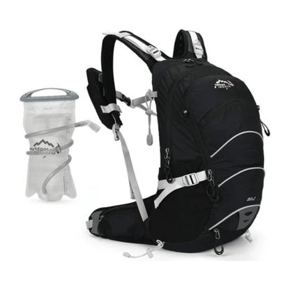 CarryQuest® - Rugzak 20L - Waterdicht - Intern - polyester materiaal - Zwart