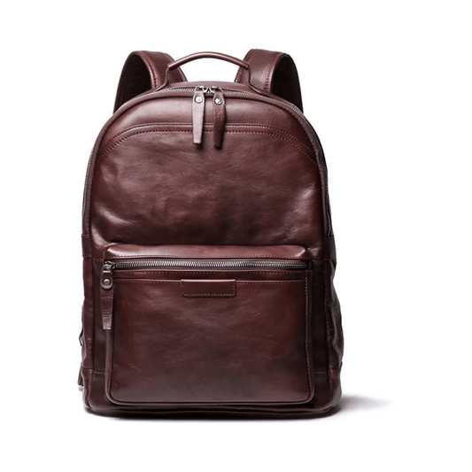 CarryQuest® - Rugzak Heren - Computer Tassen Voor 16 Inch Laptop - Lichtgewicht - Schooltas - Donker Koffie