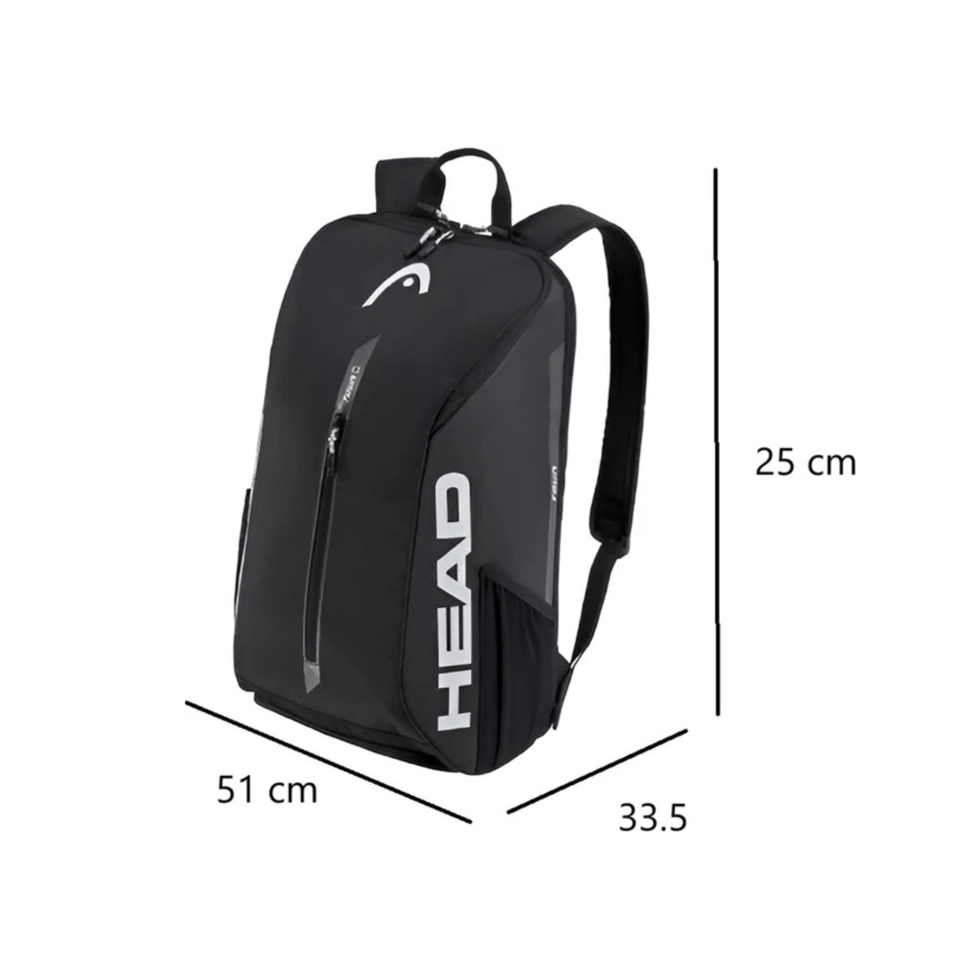CarryQuest® - Rugzak - Racket - Tennis Racket - Zwart