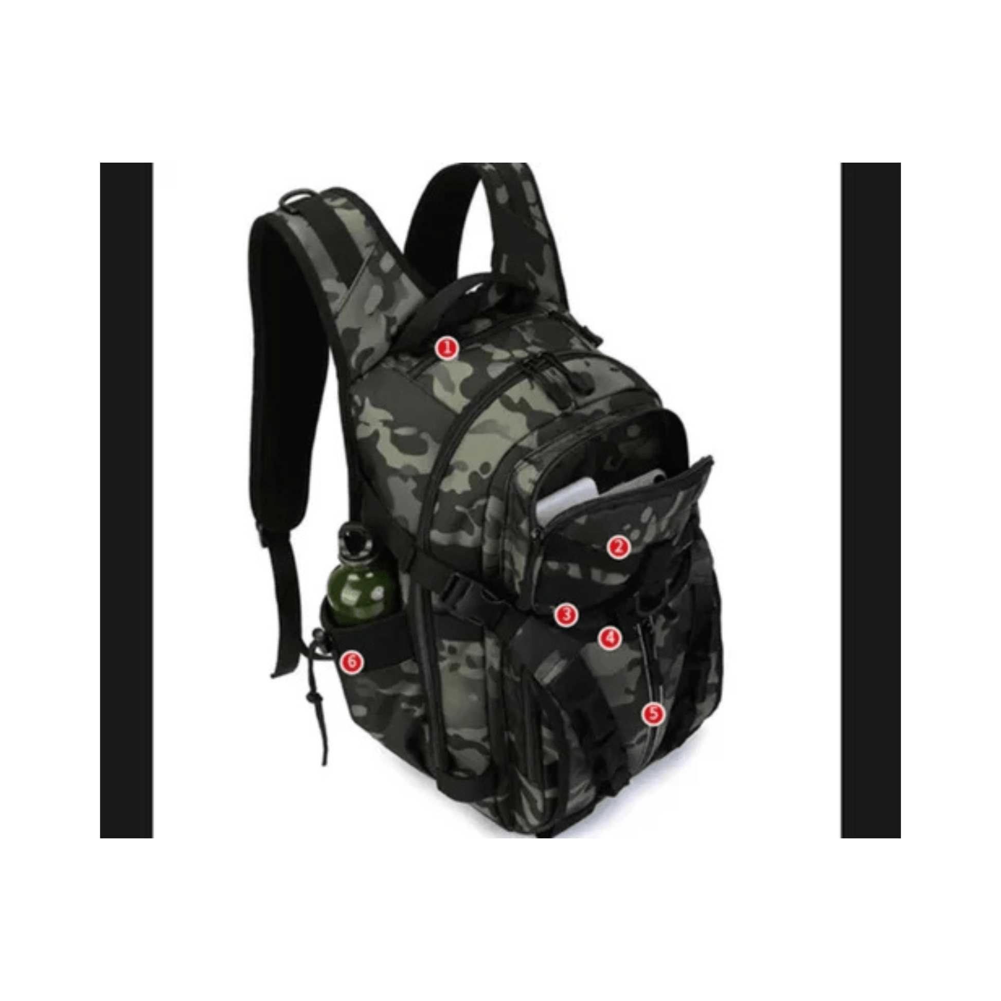 CarryQuest® - Rugzak - Visrugzak - Handbagage - Reizen - Groen
