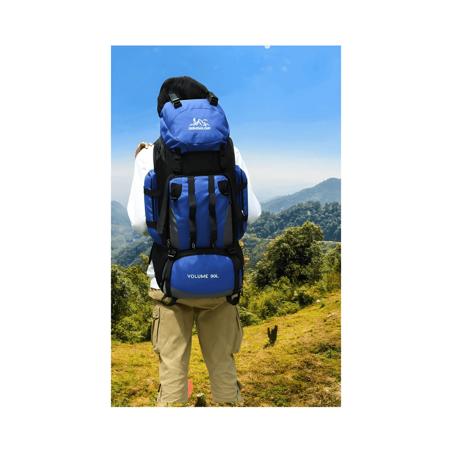 CarryQuest® - Rugzak - Voor - voor Outdoor - 90L - Rood