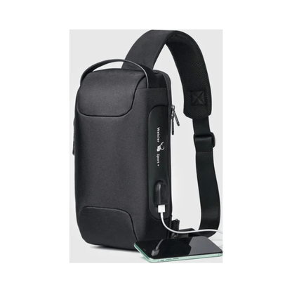 CarryQuest® - Schoudertas Heren - Stijlvolle en praktische - Zwart