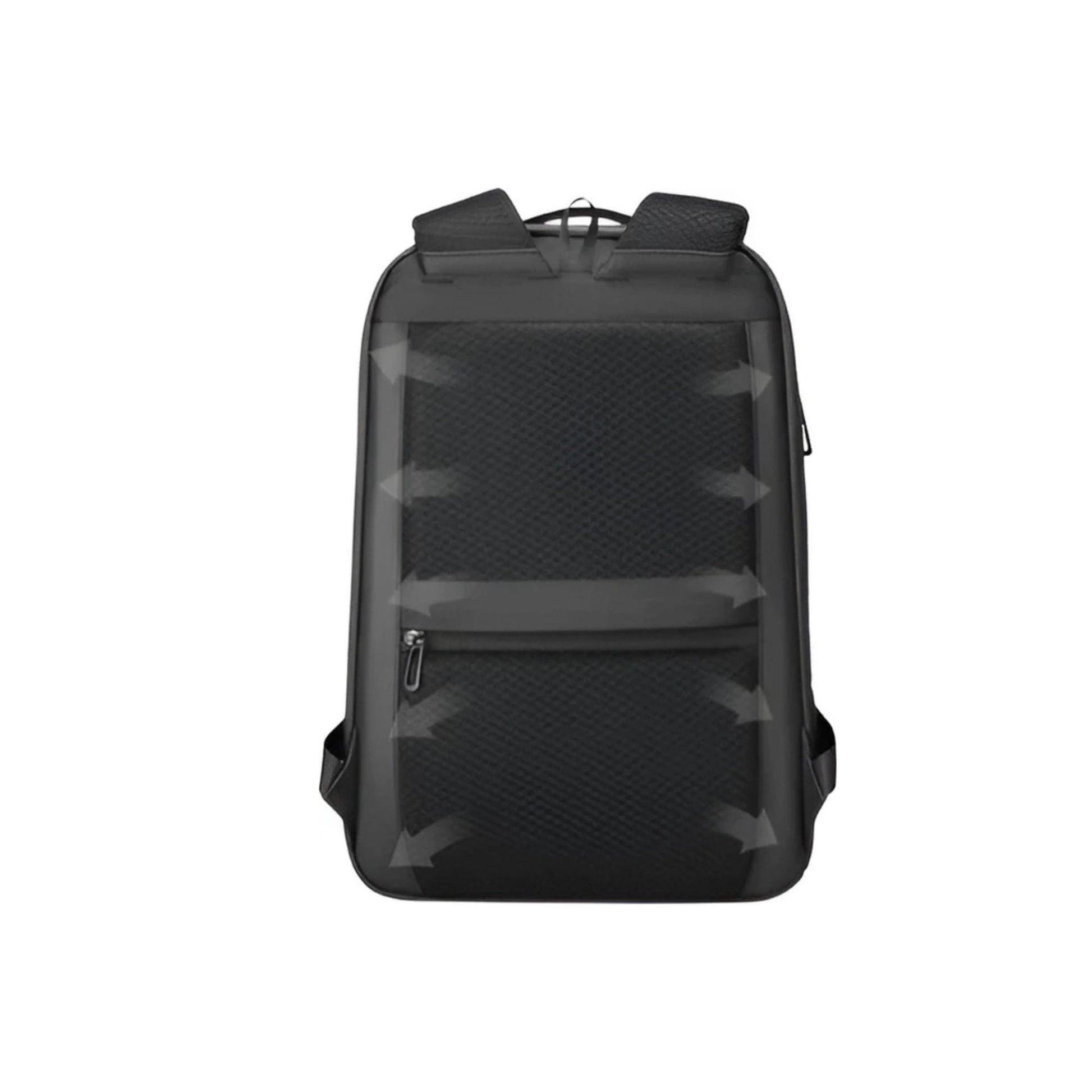 CarryQuest® Slanke laptoprugzak - USB oplaadpoort - Donkergrijs