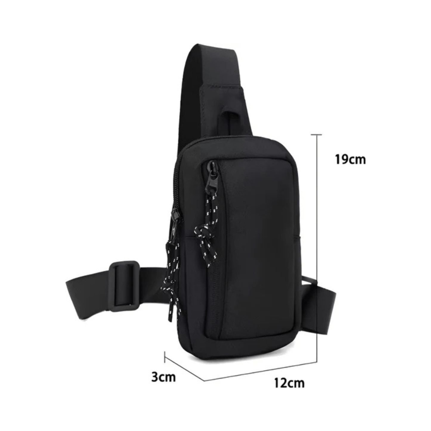 CarryQuest® - Sporttas Mannen Vrouwen - Kruis Schouder Eenvoudige Tas - Grijs