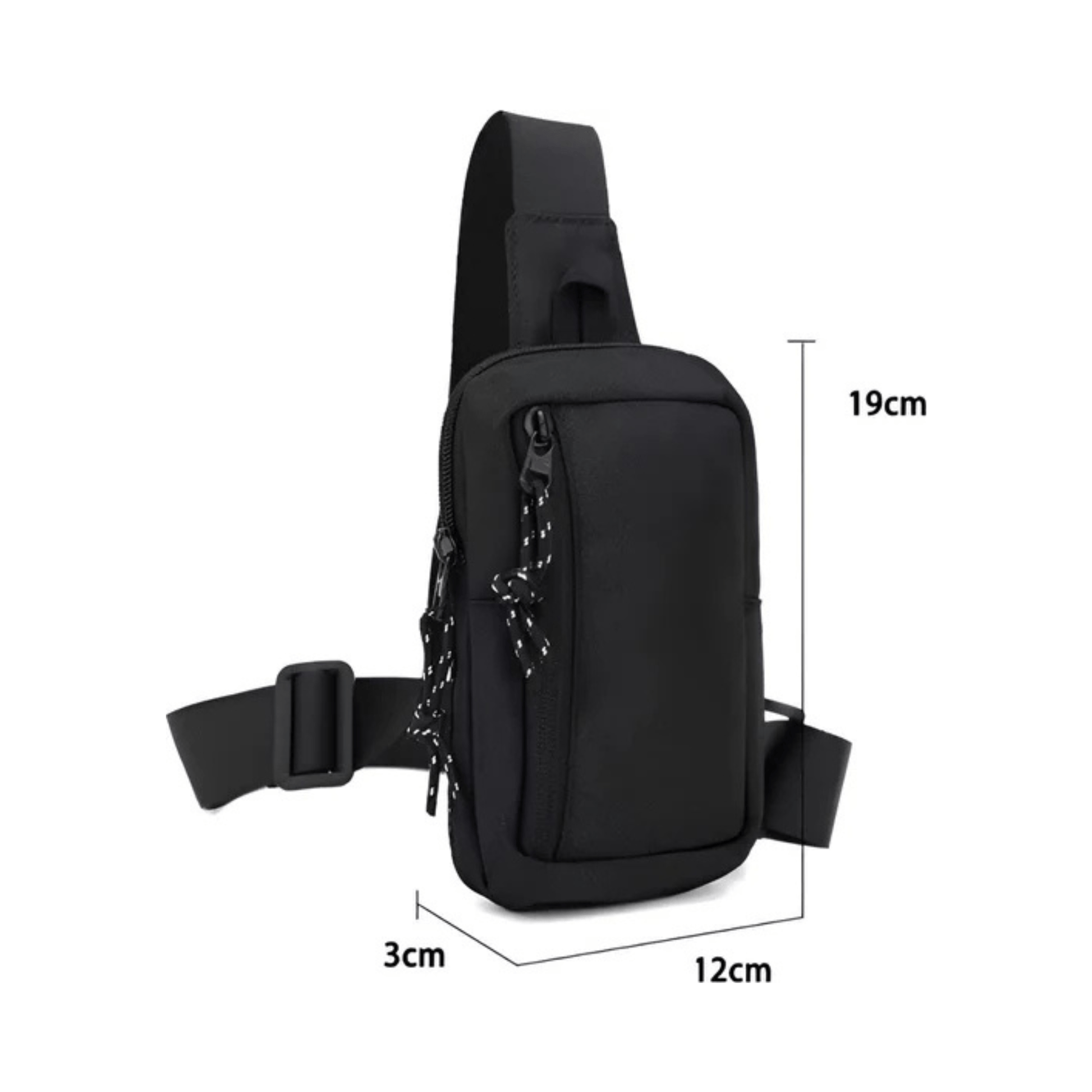 CarryQuest® - Sporttas Mannen Vrouwen - Kruis Schouder Eenvoudige Tas - Grijs