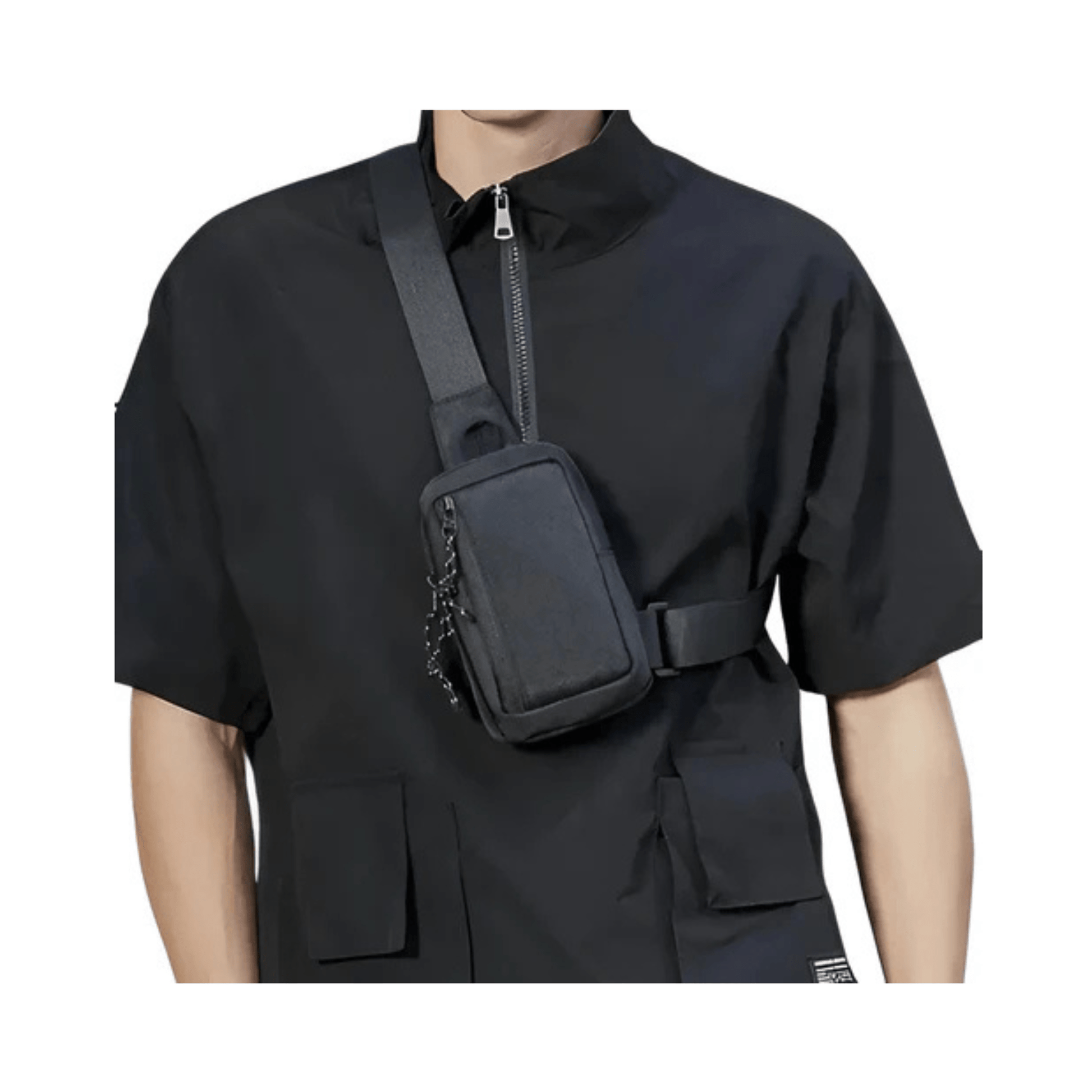 CarryQuest® - Sporttas Mannen Vrouwen - Kruis Schouder Eenvoudige Tas - Grijs