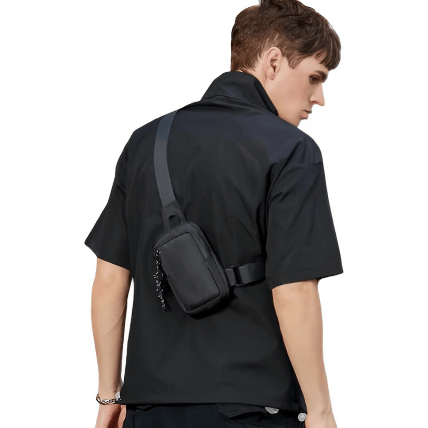 CarryQuest® - Sporttas Mannen Vrouwen - Kruis Schouder Eenvoudige Tas - Grijs