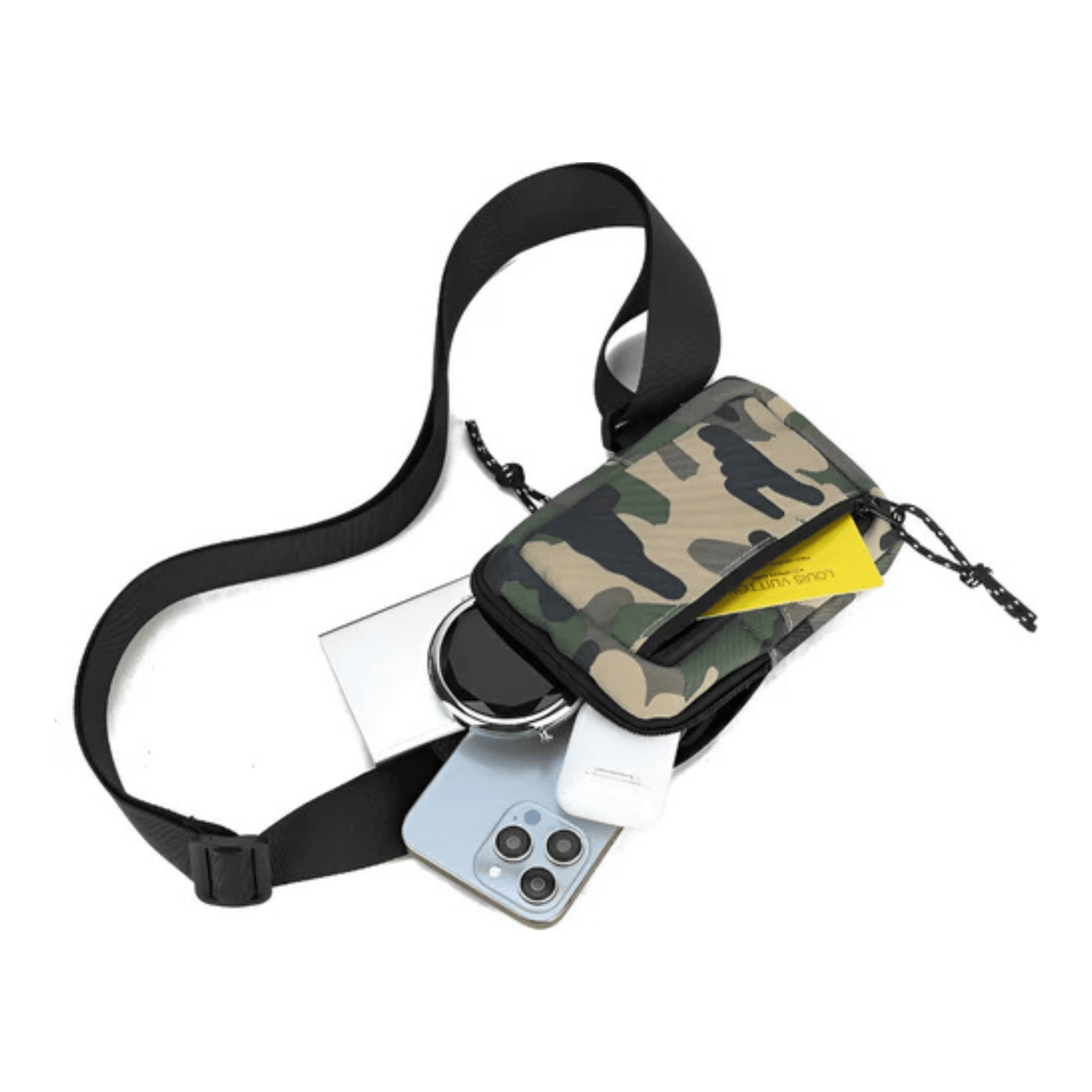 CarryQuest® - Sporttas Mannen Vrouwen - Kruis Schouder Eenvoudige Tas - Zwart