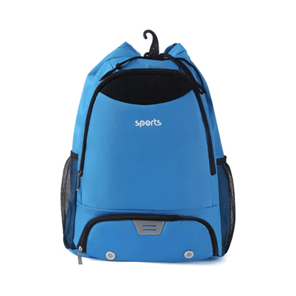 CarryQuest® - Sporttas met trekkoord Basketbalrugzak - Blauw