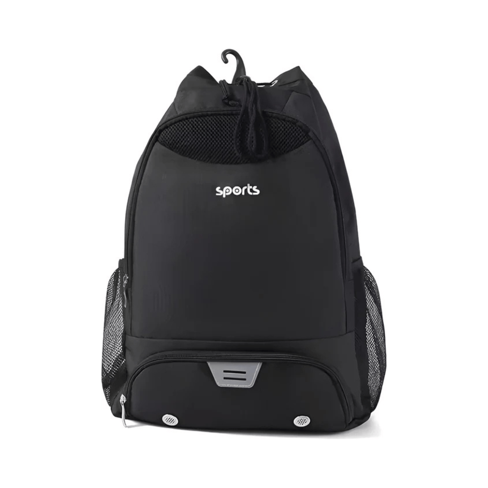 CarryQuest® - Sporttas met trekkoord Basketbalrugzak - Zwart