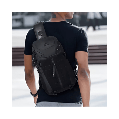 CarryQuest® - Stijlvolle Reisrugzak met Externe USB - PU - leer - Unisex - Casual Design - Zwart