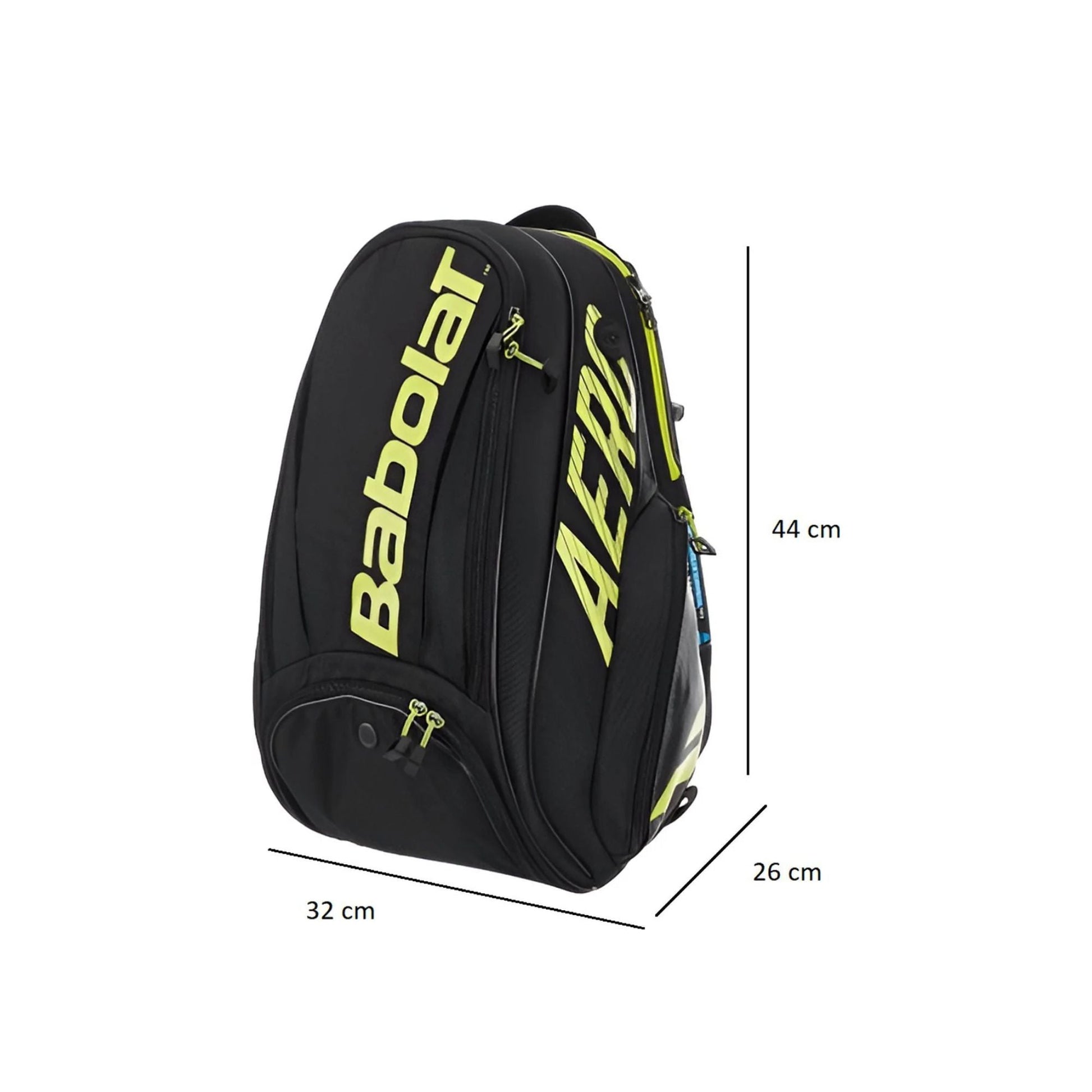 CarryQuest® - Tennistas - Tennisrugzak - Zwart - Polyester - Zwart