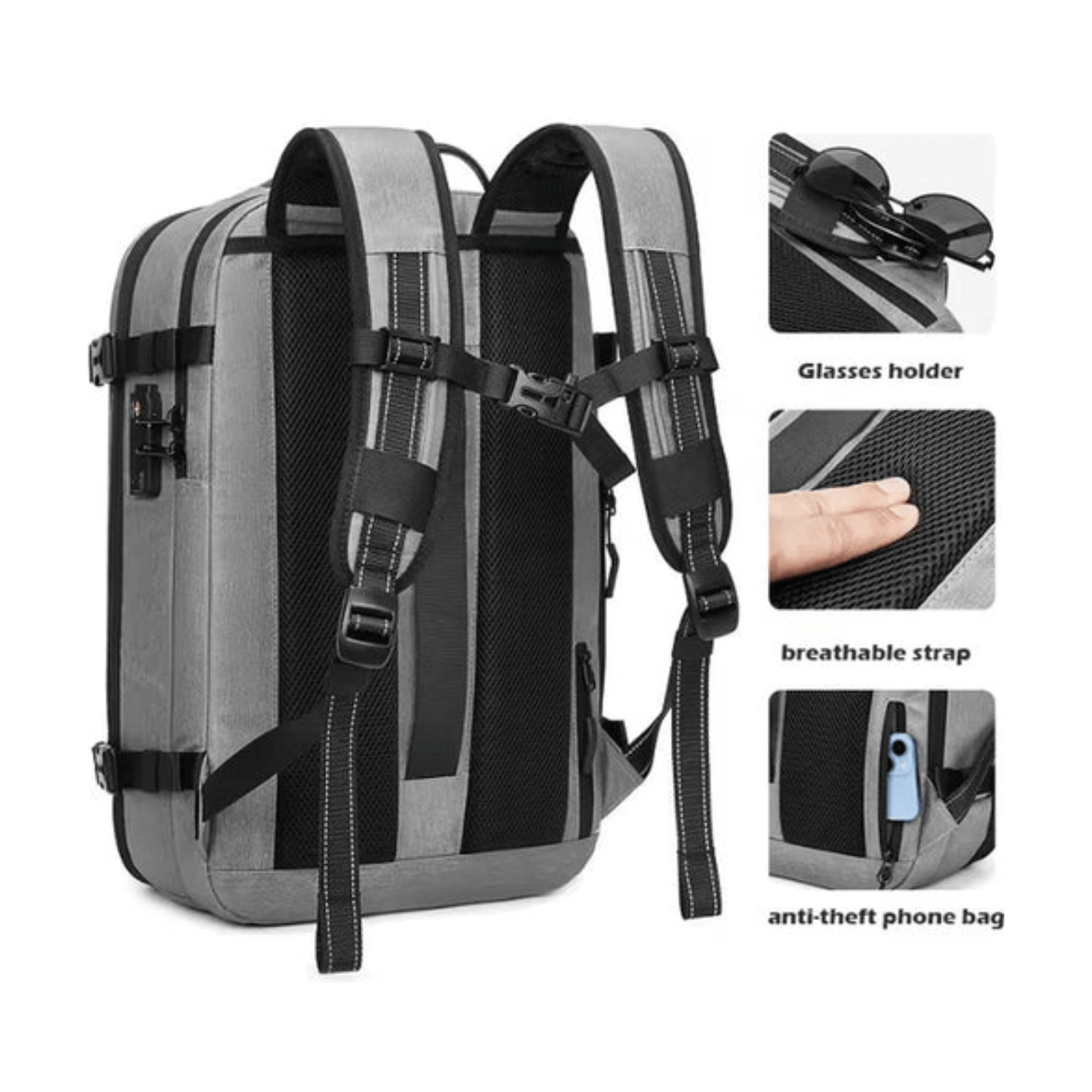 CarryQuest® - Vacuum Rugzak Pro1 - Inclusief Pomp - Blauw