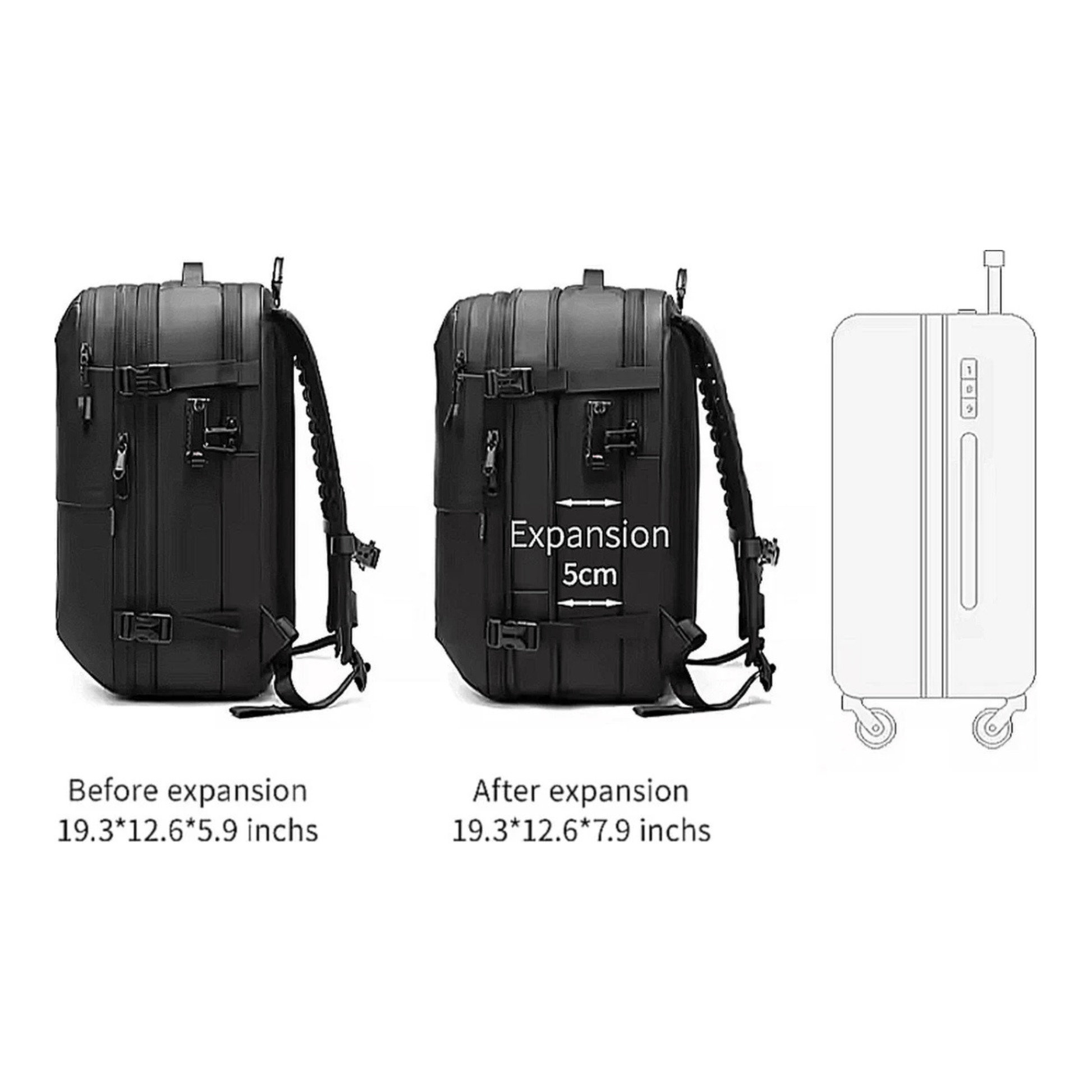 CarryQuest® - Vacuum Rugzak Pro1 - Inclusief Pomp - Blauw