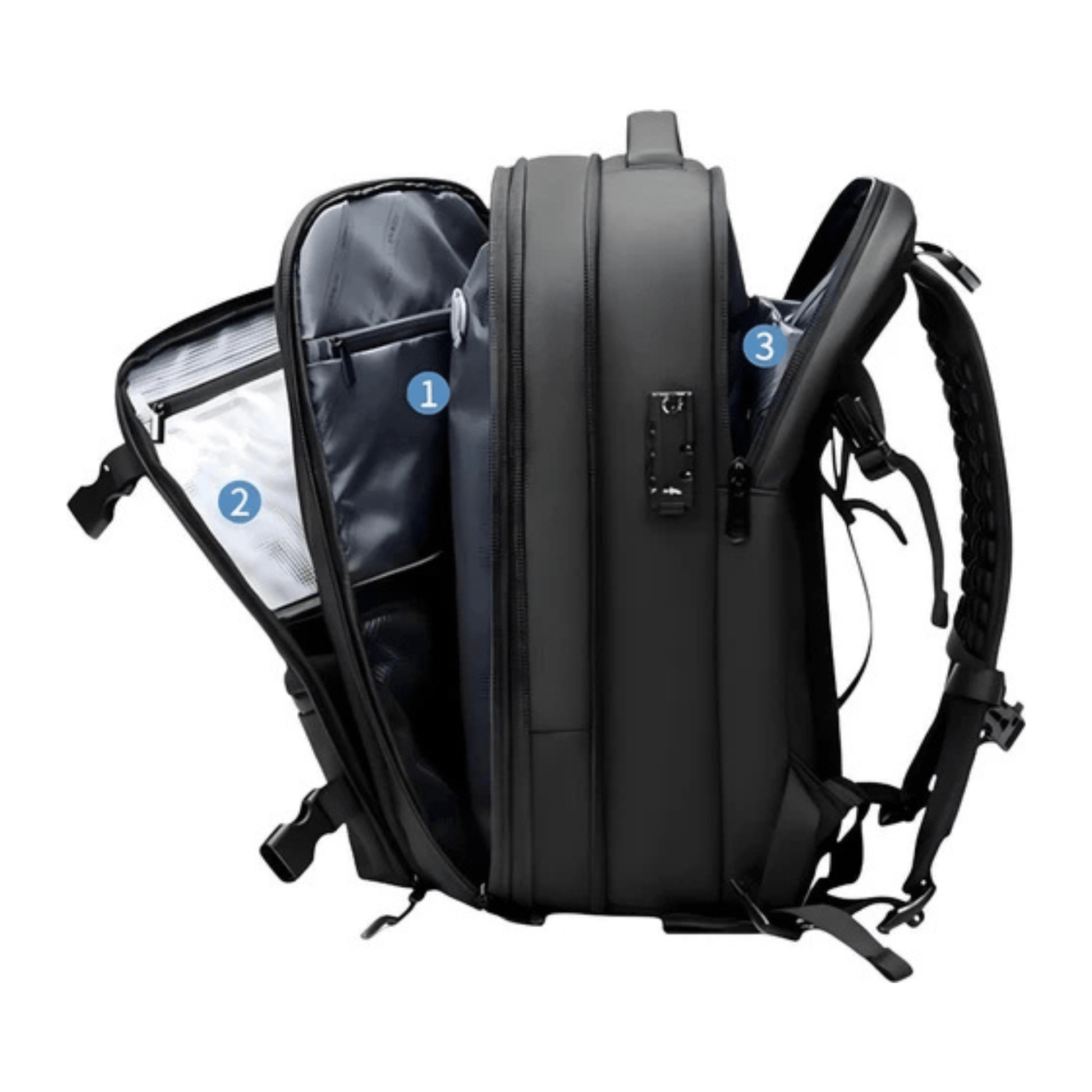 CarryQuest® - Vacuum Rugzak Zen - Incl. Pomp - Grijs
