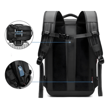 CarryQuest® - Vacuum Rugzak Zen - Incl. Pomp - Grijs