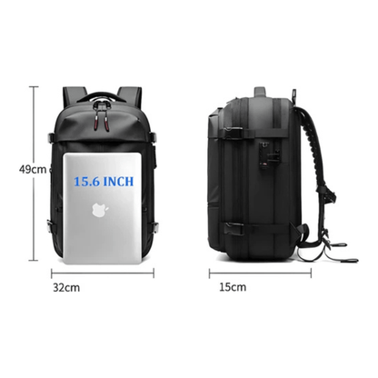 CarryQuest® - Vacuum Rugzak Zen - Incl. Pomp - Grijs