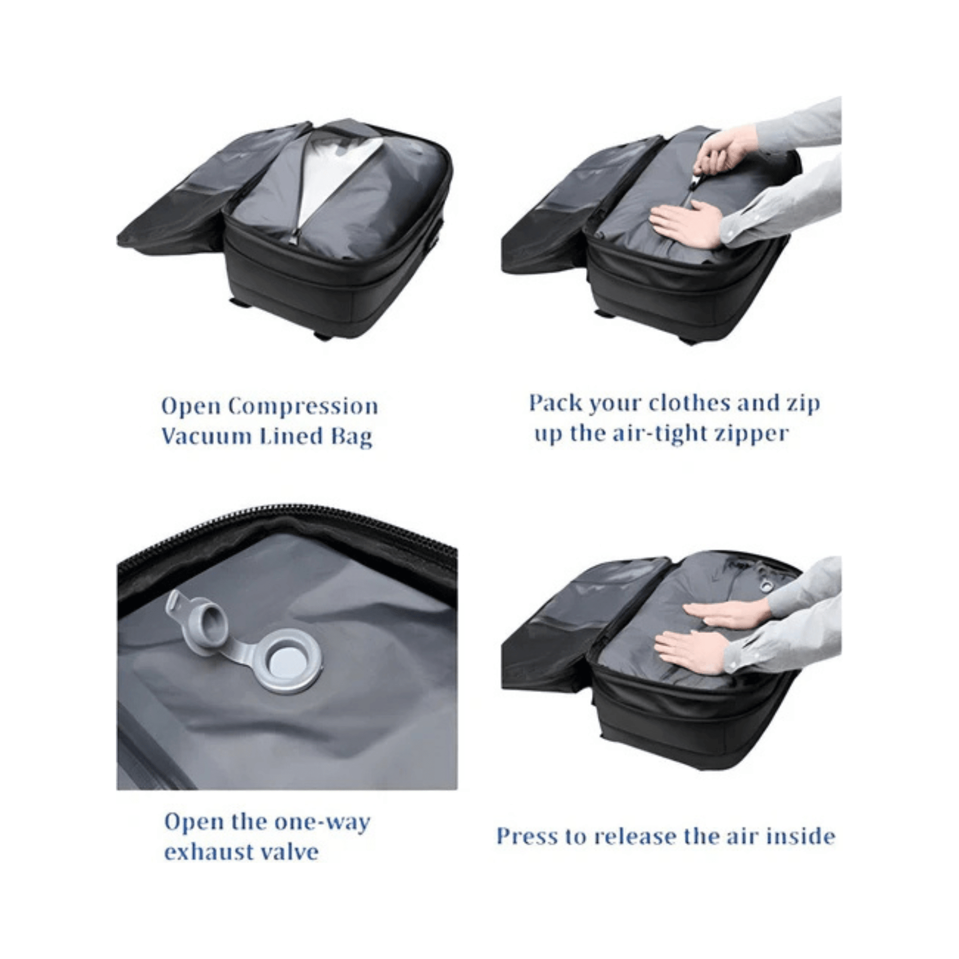 CarryQuest® - Vacuum Rugzak Zen - Incl. Pomp - Groen
