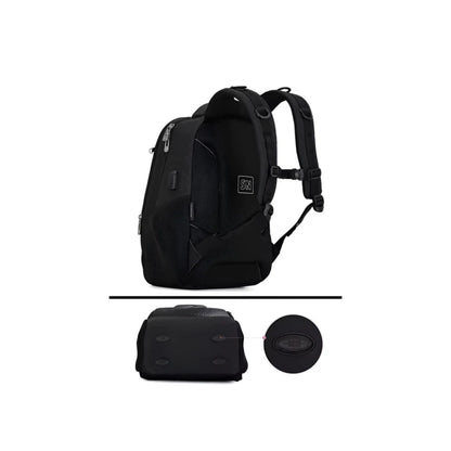 CarryQuest® - Voetbalrugzak - USB Oplaadpoort - Waterbestendig - Zwart