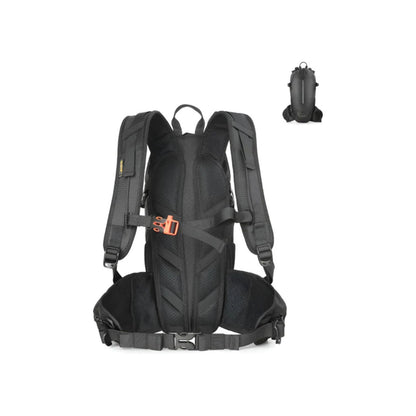 CarryQuest® - Wandel Rugzak 12L - Waterdicht - Backpack Fietsen - Waterzak - Zwart