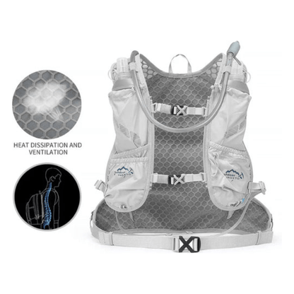 CarryQuest® - Waterdichte - Fietsrugzak - 10 Liter - Waterzak - Backpacks - Sport - Wandelen - Wit