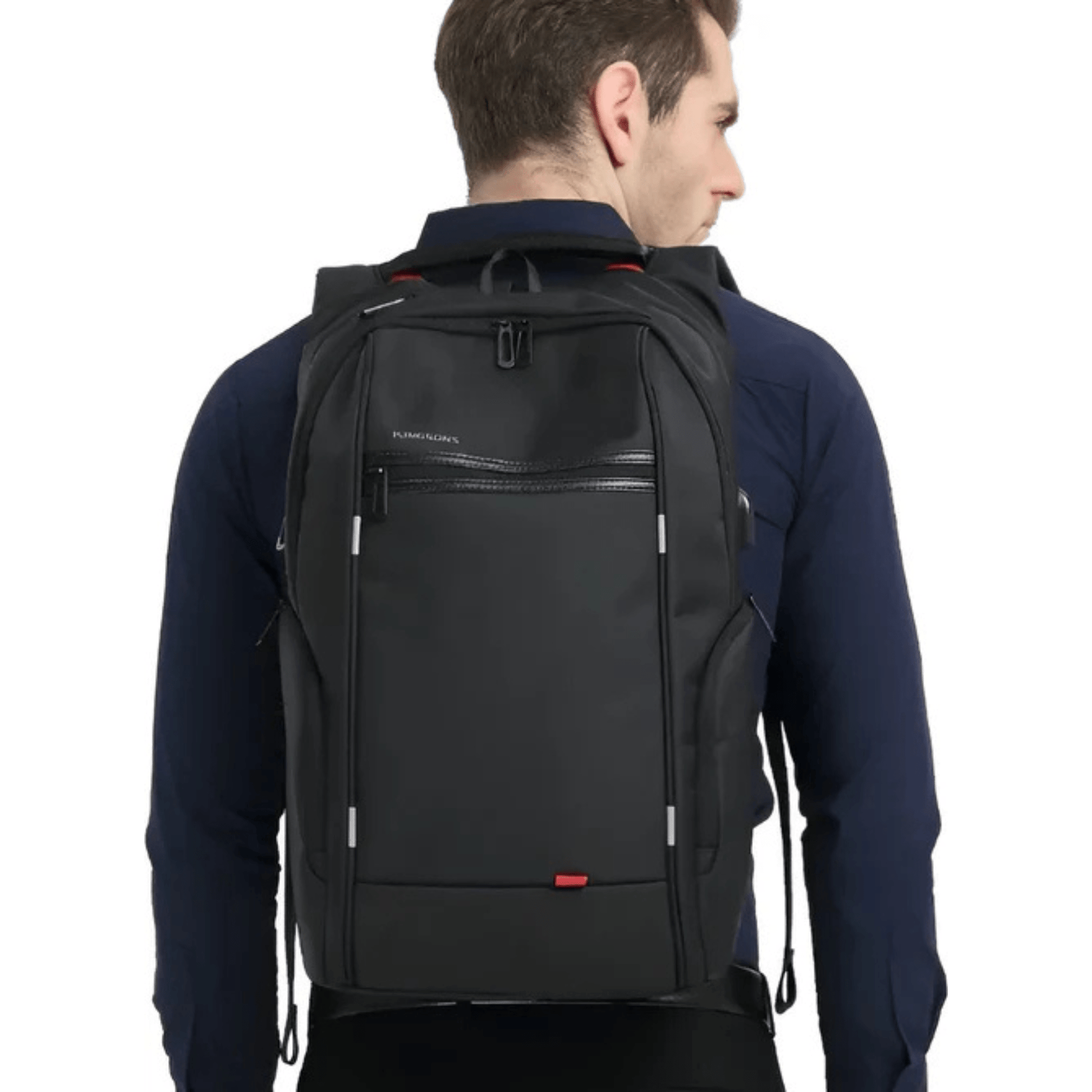 CarryQuest® - Waterdichte Laptop Rugzak - USB Oplaadbaar - 15.6 - 17.3 inch - Zwart