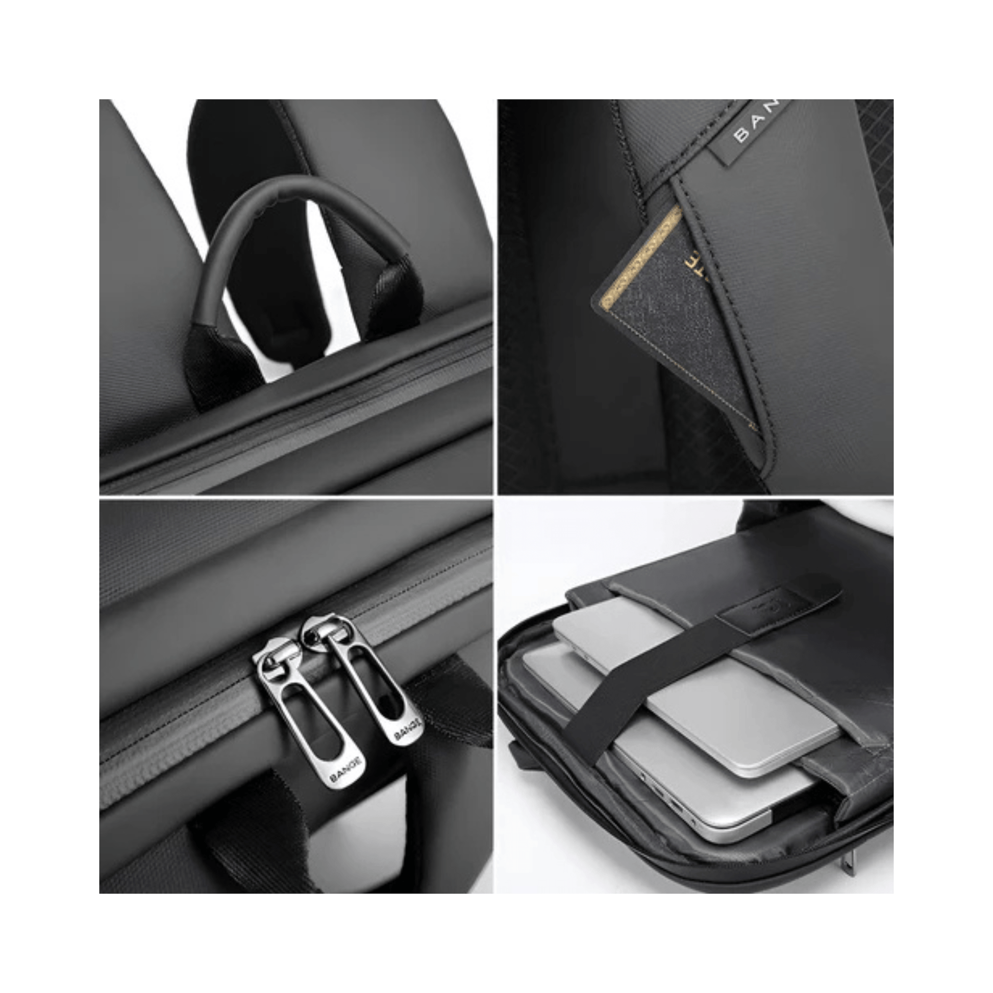 CarryQuest® - Waterdichte Rugzak - Rugzak Heren Laptop Reisrugzak - Unisex - Luxe & Functioneel - 20L Capaciteit - Zwart