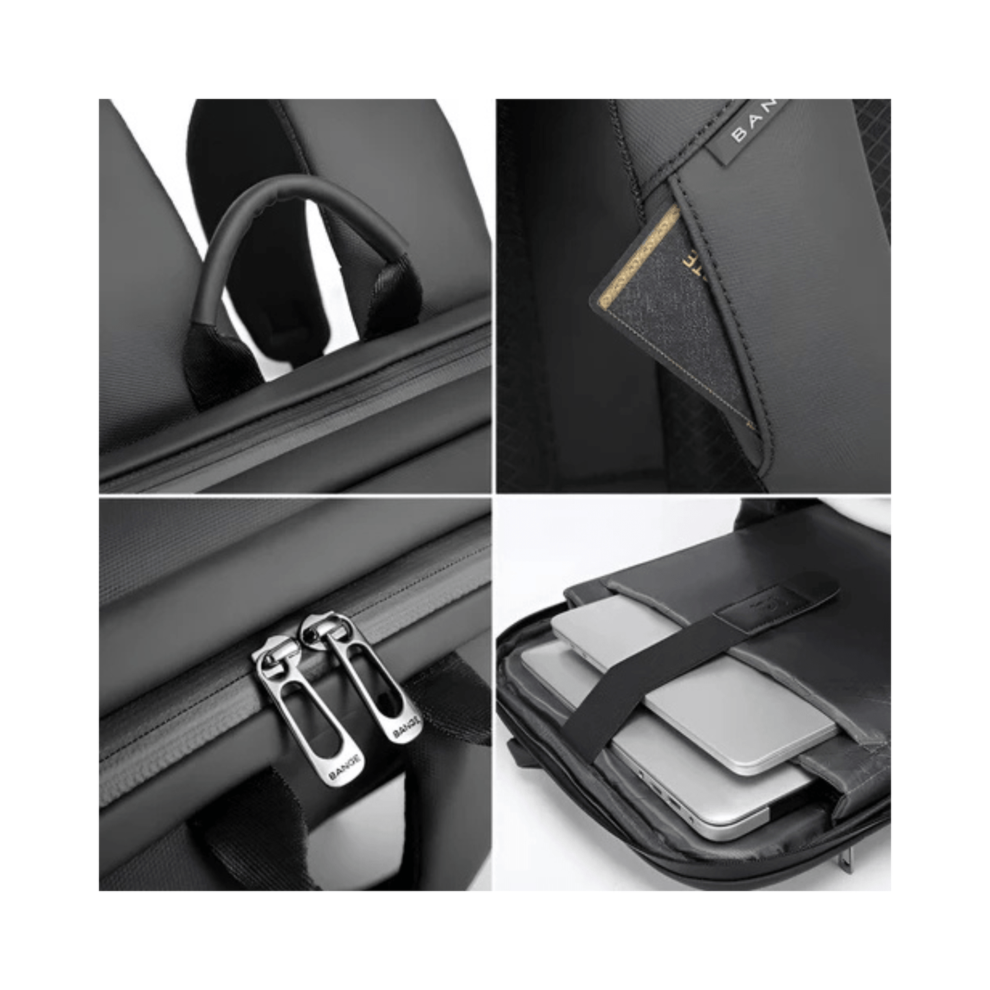 CarryQuest® - Waterdichte Rugzak - Rugzak Heren Laptop Reisrugzak - Unisex - Luxe & Functioneel - 20L Capaciteit - Zwart