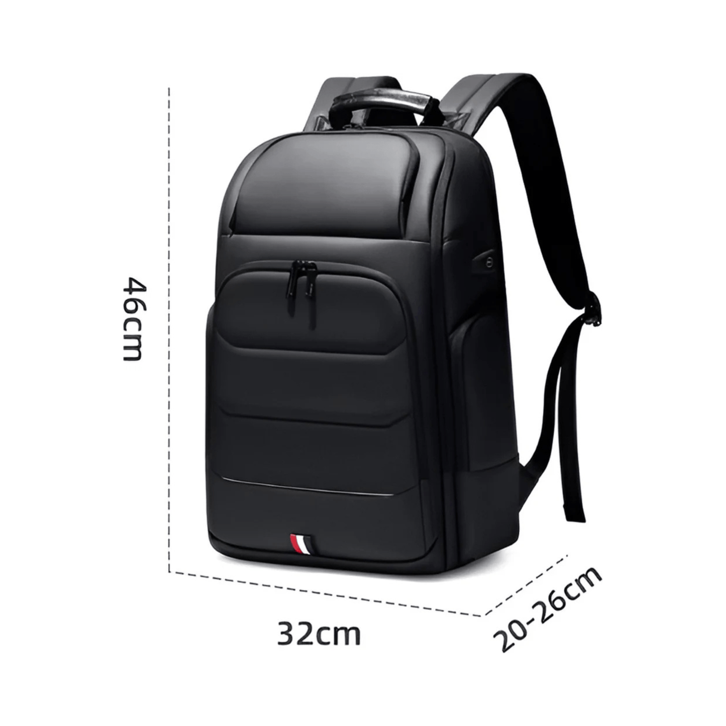 CarryQuest® - Waterdichte Rugzak USB Oplaadbaar - Zwart